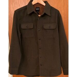 Men's Skyr Wool Blend Top Green Size Large